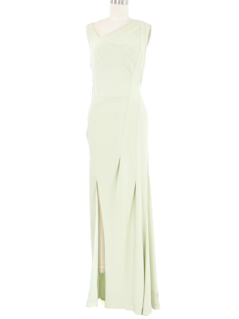 2007 Christian Dior Pale Green Bias Gown Dress arcadeshops.com