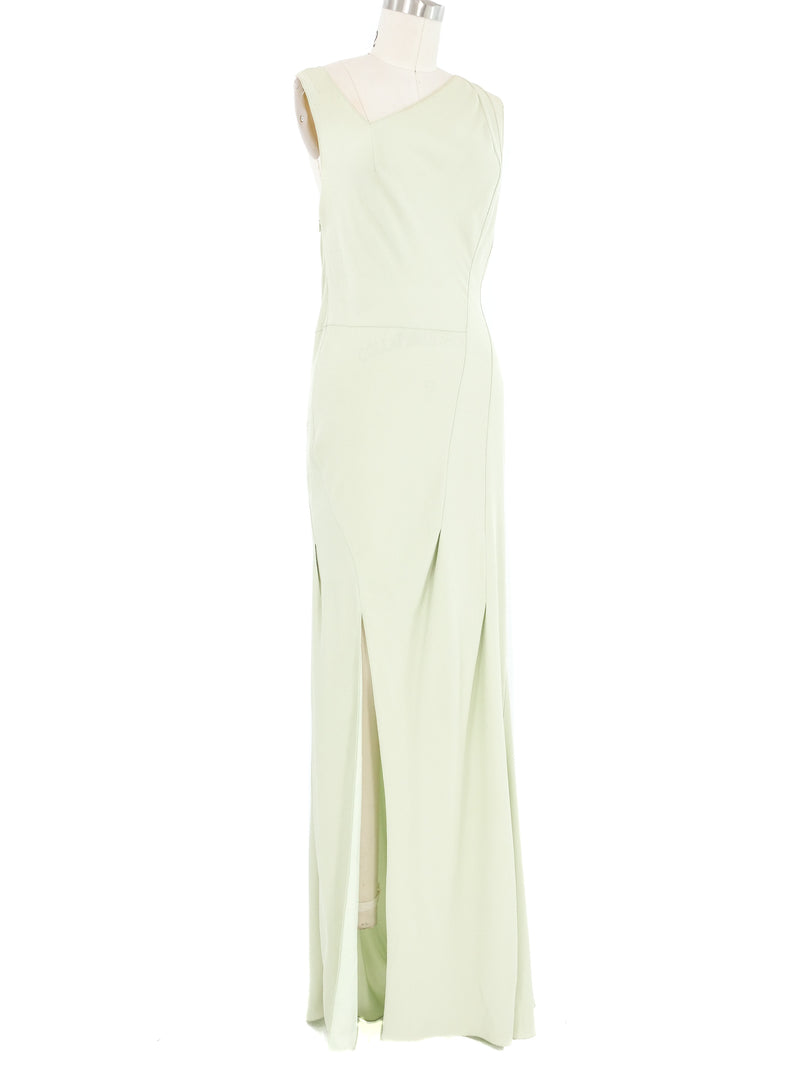 2007 Christian Dior Pale Green Bias Gown Dress arcadeshops.com