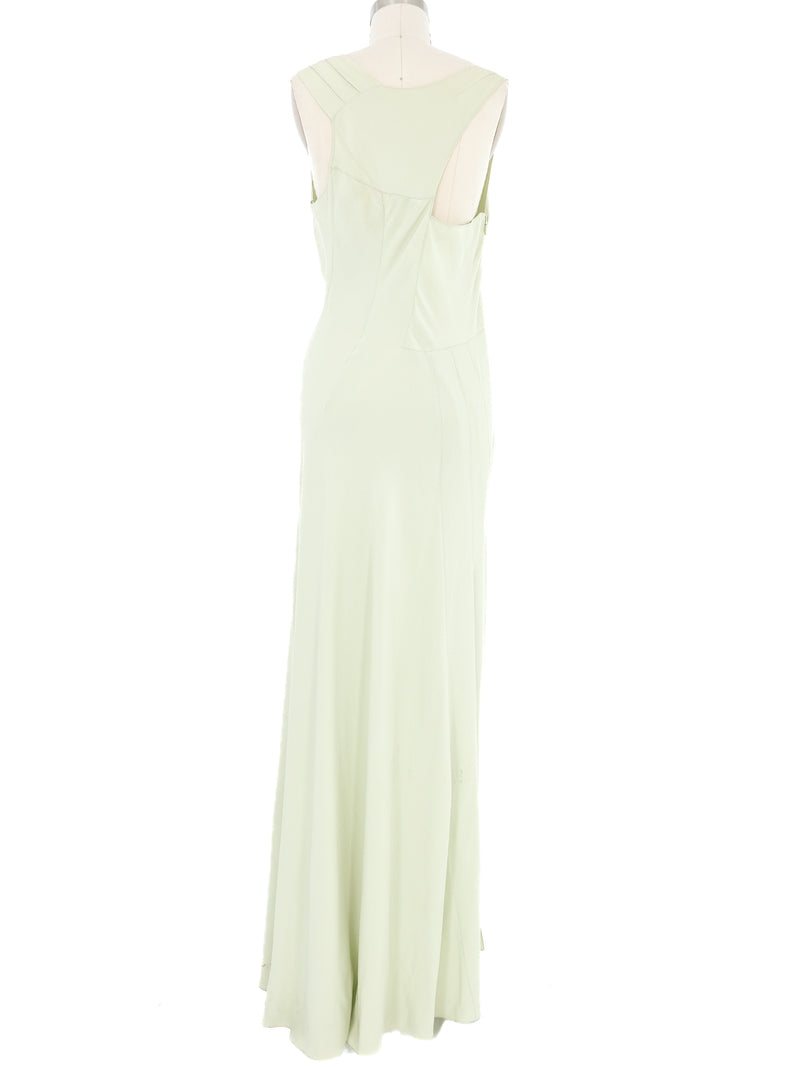 2007 Christian Dior Pale Green Bias Gown Dress arcadeshops.com