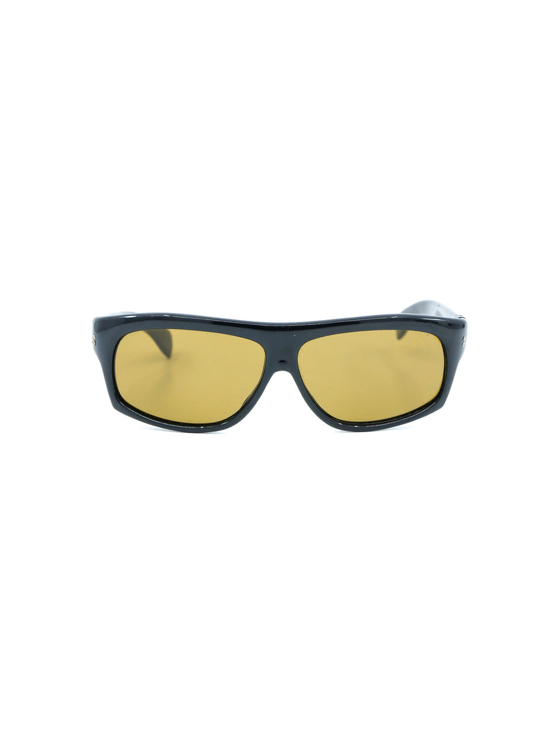 Black Rectangular Frame Sunglasses Accessory arcadeshops.com