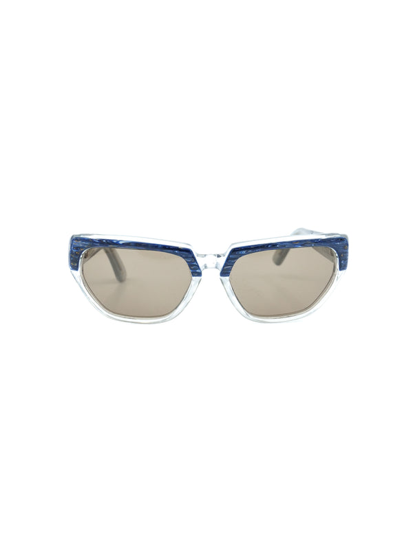 Michele Lamy Nana Blue Skinny Cateye Sunglasses Accessory arcadeshops.com
