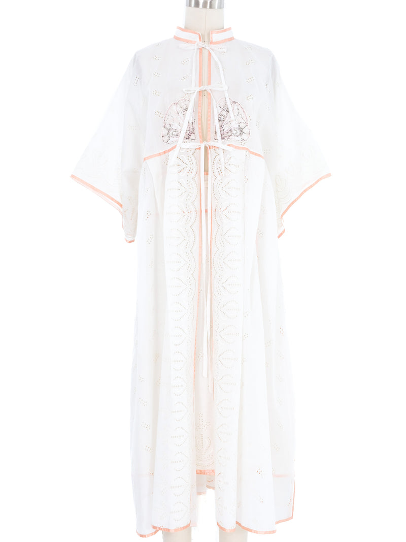 Bill Gibb Eyelet Wrap Skirt Ensemble Suit arcadeshops.com