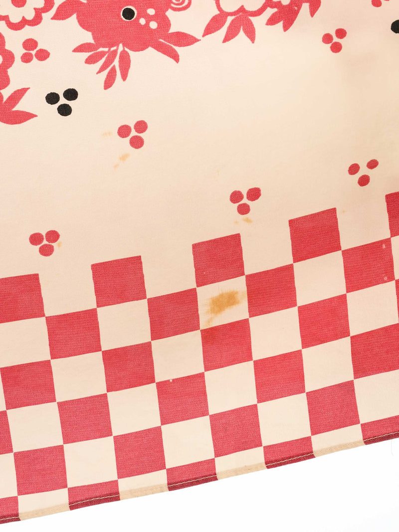 Ossie Clark Check Printed Open Front Dress Dress arcadeshops.com