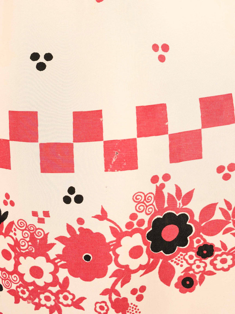 Ossie Clark Check Printed Open Front Dress Dress arcadeshops.com