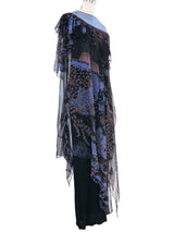 Zandra Rhodes Asymmetric Tiered Dress Dress arcadeshops.com