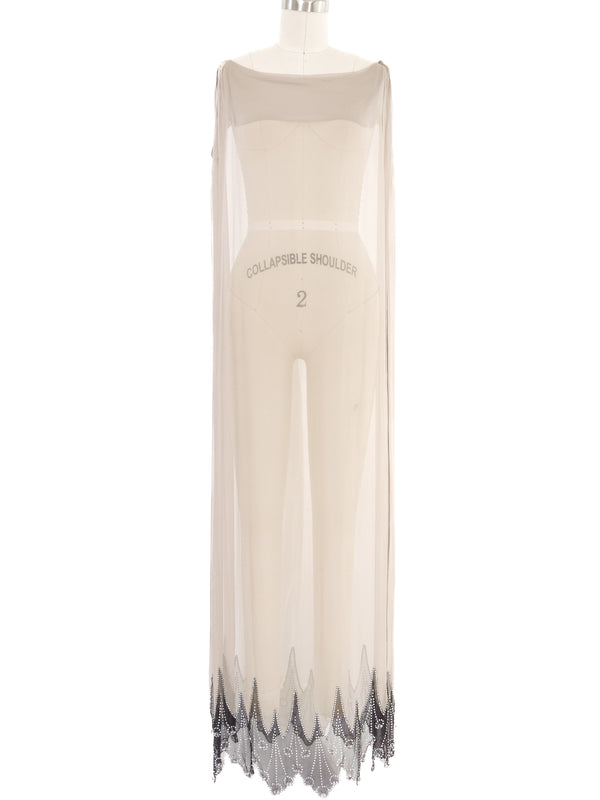 2008 Yeohlee Embellished Fog Chiffon Dress Dress arcadeshops.com