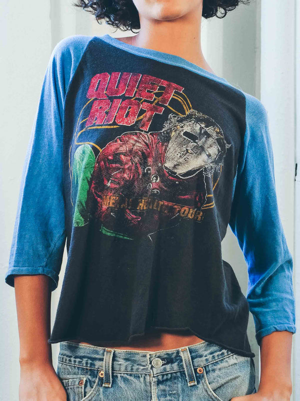 Quiet Riot Raglan Tee T-shirt arcadeshops.com