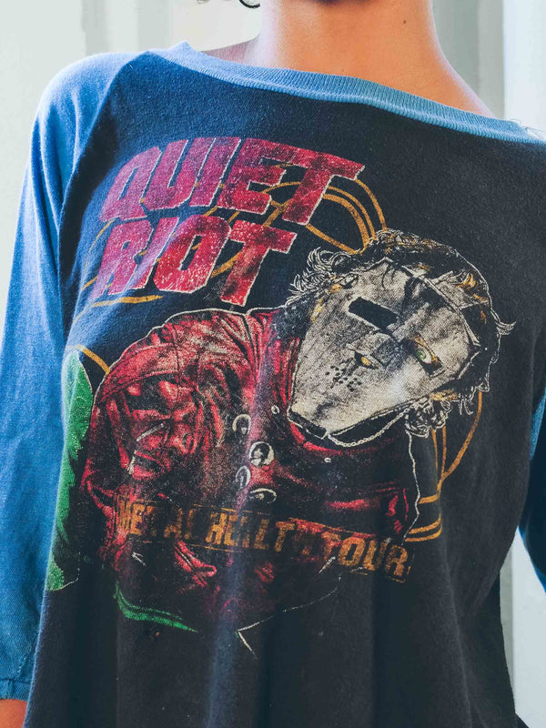 Quiet Riot Raglan Tee T-shirt arcadeshops.com
