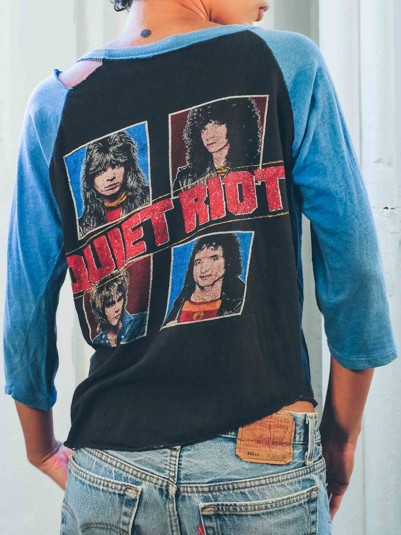 Quiet Riot Raglan Tee T-shirt arcadeshops.com