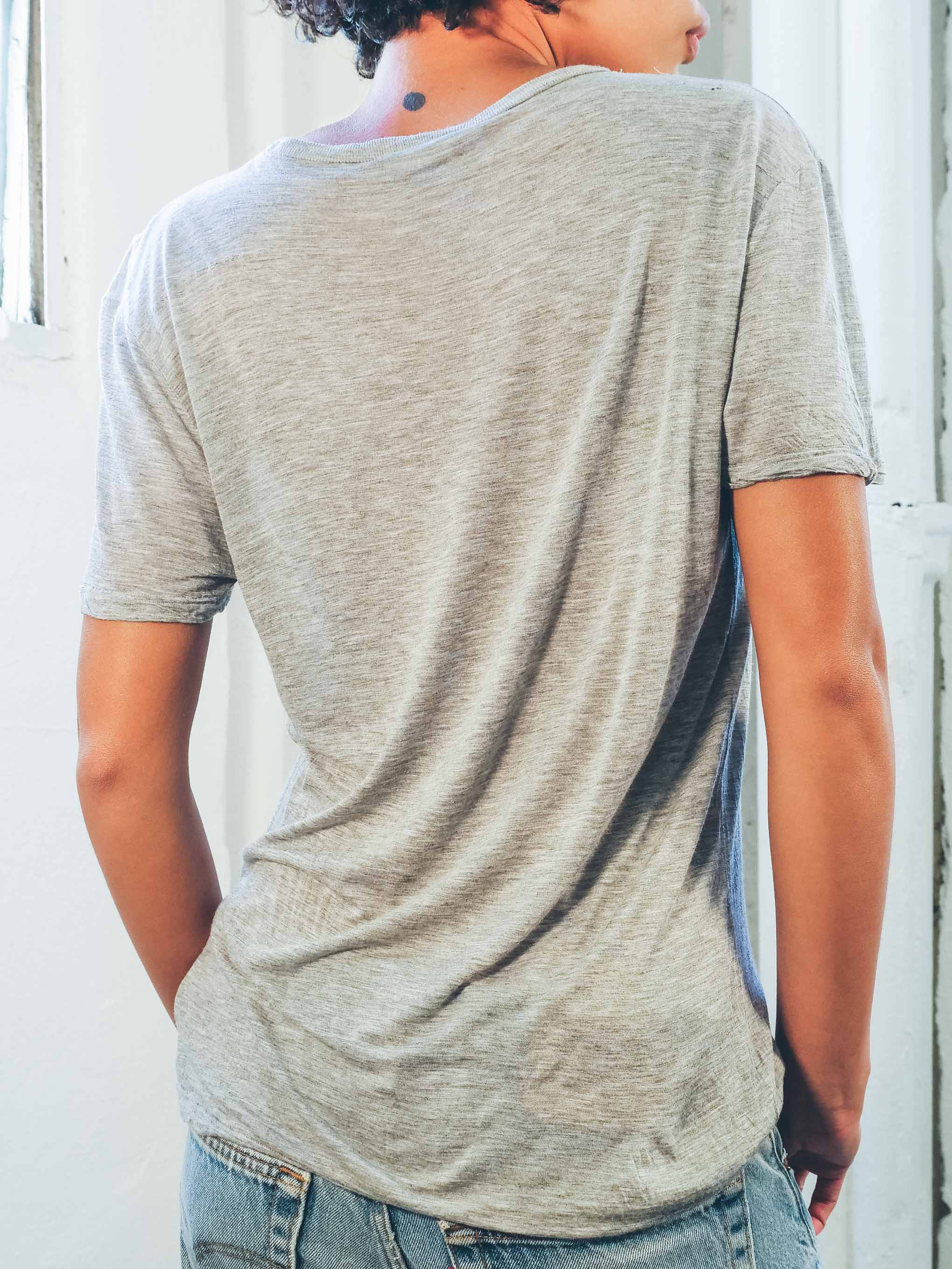 Dior Homme by Hedi Slimane Gray Cutout Tee