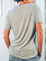 Dior Homme by Hedi Slimane Gray Cutout Tee T-shirt arcadeshops.com