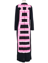 Mr. Dino Psychedelic Column Print Maxi Dress Dress arcadeshops.com