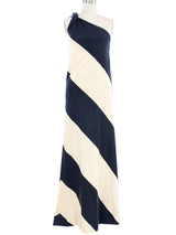 Donald Brooks Diagonal Stripe One Shoulder Dress Dress arcadeshops.com
