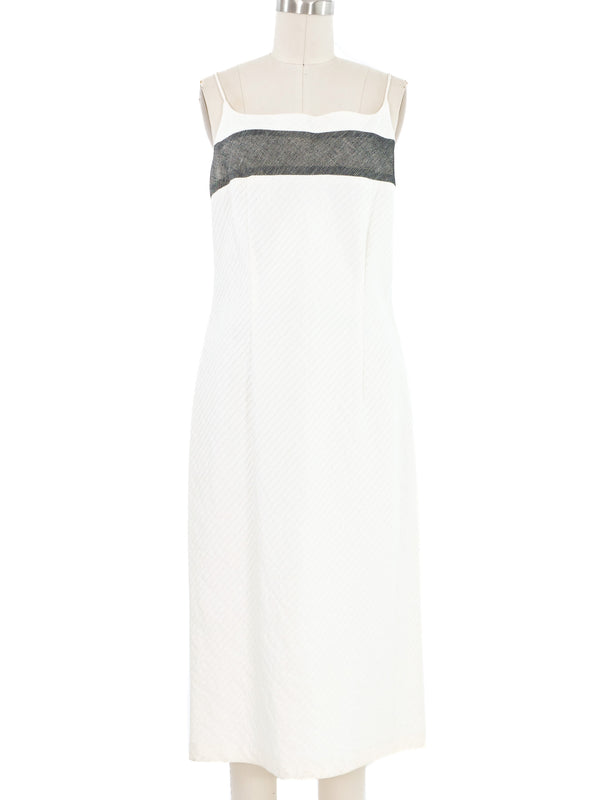 2007 Yeohlee Teflon Mesh Inset Bias Dress Dress arcadeshops.com