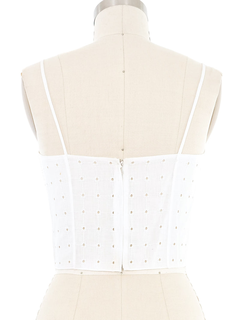 Yeohlee Cropped Eyelet Tank Top arcadeshops.com
