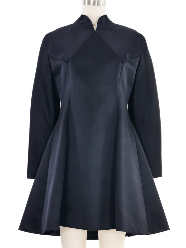 1994 Yeohlee Black Satin Mini Dress Dress arcadeshops.com