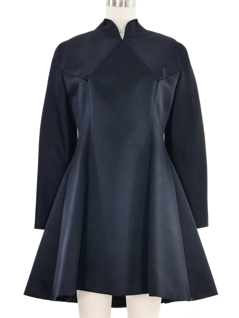 1994 Yeohlee Black Satin Mini Dress Dress arcadeshops.com