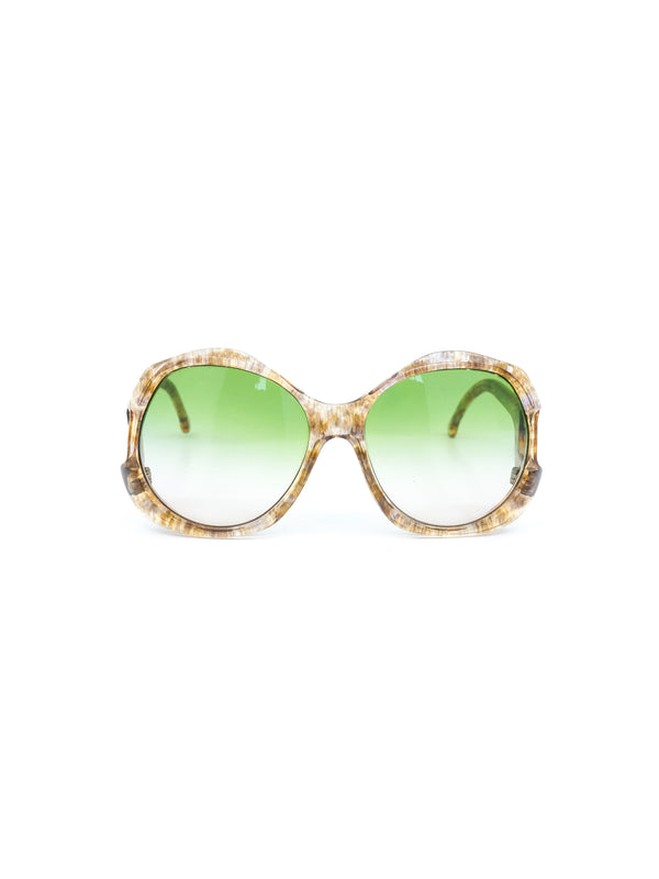 1970s Diane Von Furstenberg Tortoiseshell Sunglasses Accessory arcadeshops.com