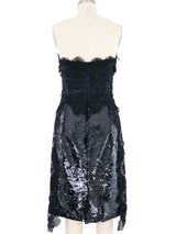 Dolce & Gabbana Sequin Accented Lace Bustier Dress Dress arcadeshops.com