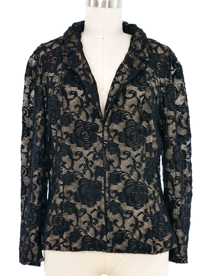 1990s Dolce & Gabbana Lace Jacket Jacket arcadeshops.com