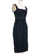 Dolce & Gabbana Eyelet Lace Up Dress Dress arcadeshops.com