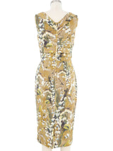 Dolce & Gabbana Green Floral Tank Dress Dress arcadeshops.com