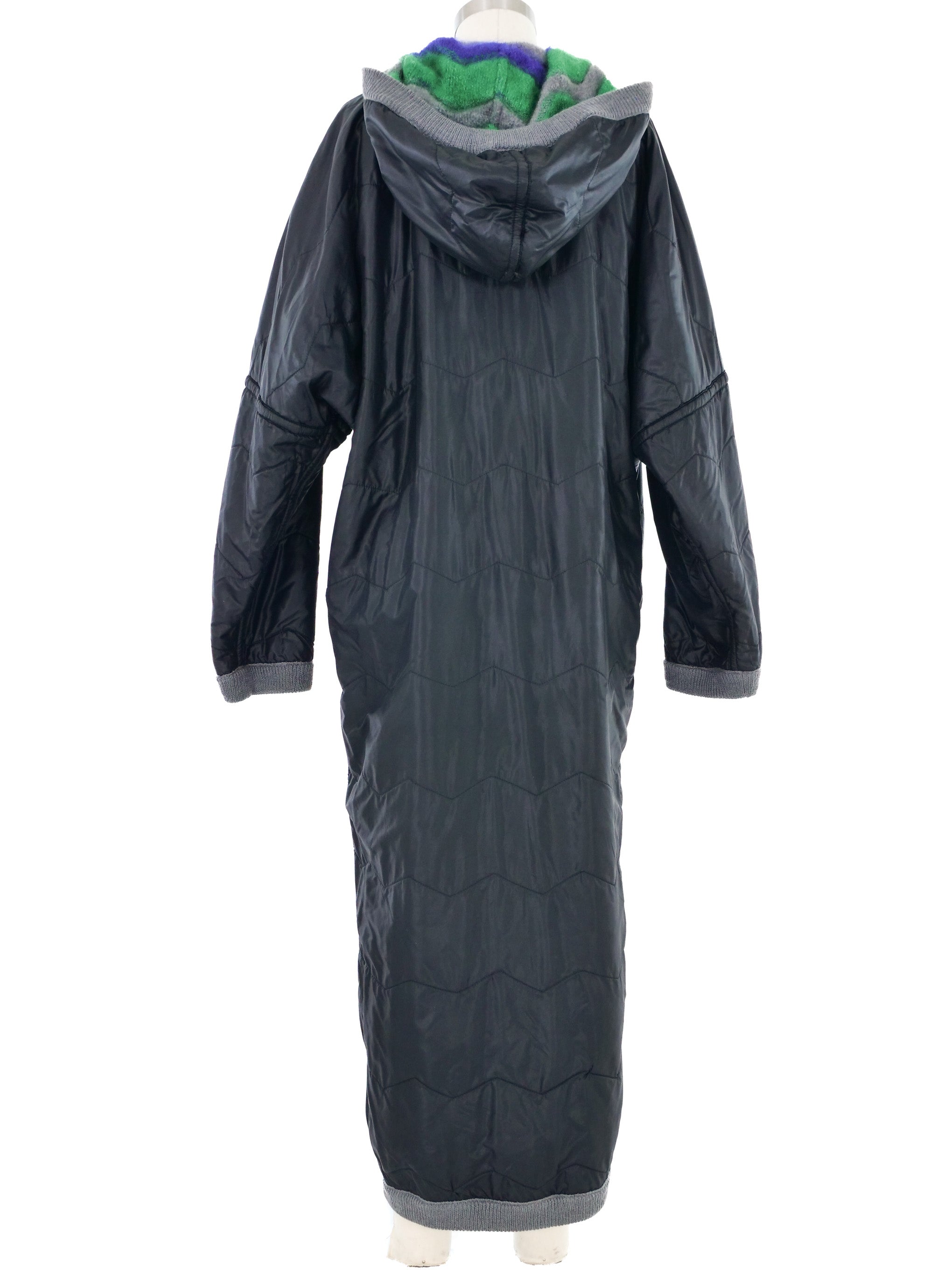 Missoni Reversible Chevron Knit Maxi Coat