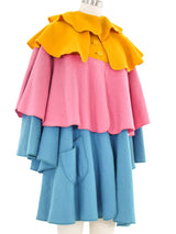 Sally Tuffin Rainbow Felt Cape Outerwear arcadeshops.com