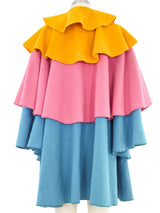 Sally Tuffin Rainbow Felt Cape Outerwear arcadeshops.com
