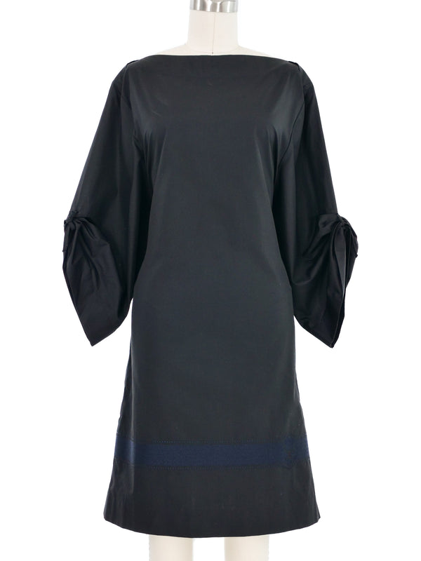 Hermes Bateau Neck Logo Stripe Dress Dress arcadeshops.com