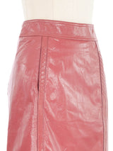 Bottega Veneta Terracotta Leather Skirt Skirt arcadeshops.com
