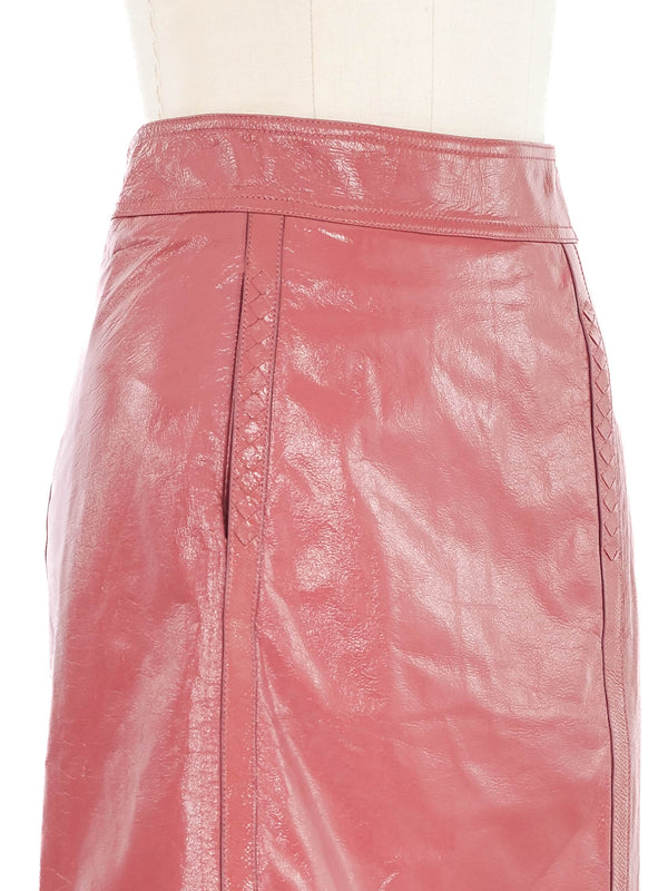 Bottega Veneta Terracotta Leather Skirt Skirt arcadeshops.com