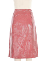 Bottega Veneta Terracotta Leather Skirt Skirt arcadeshops.com