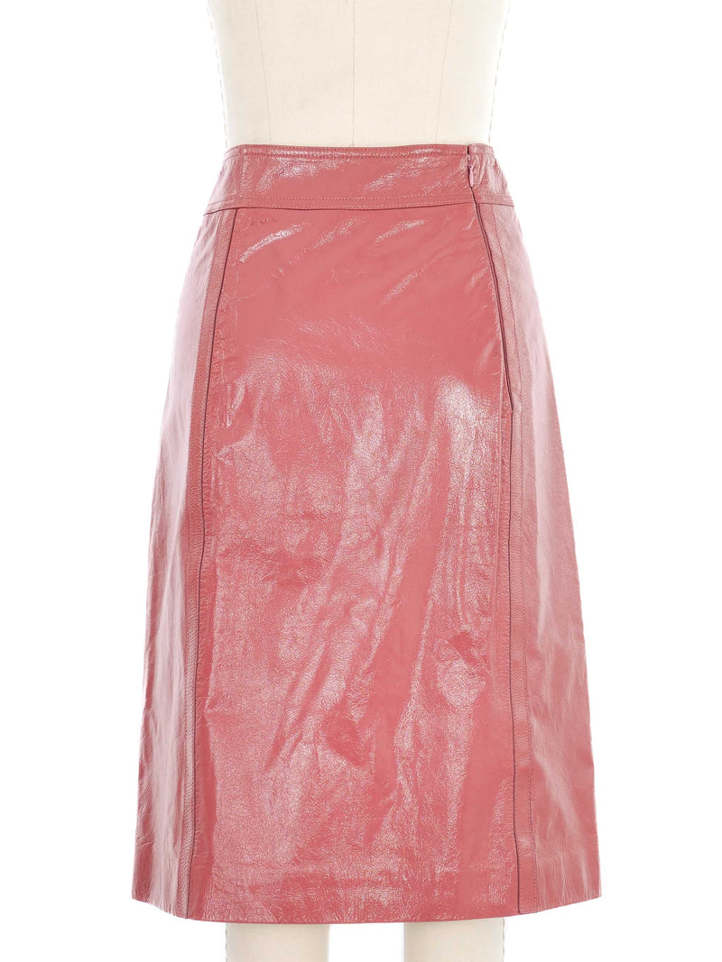 Bottega Veneta Terracotta Leather Skirt Skirt arcadeshops.com