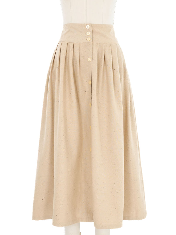 Raw Silk Midi Skirt Bottom arcadeshops.com