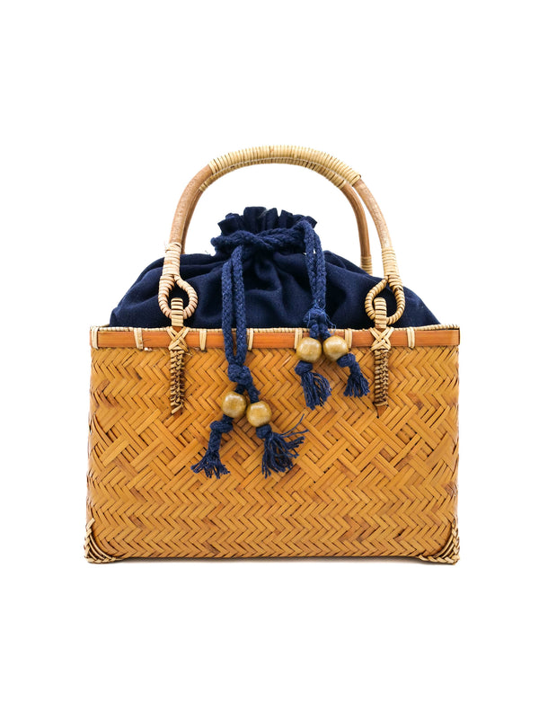 Woven Wicker Basket Tote Accessory arcadeshops.com