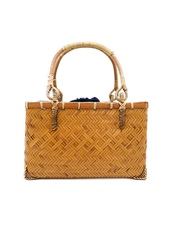 Woven Wicker Basket Tote Accessory arcadeshops.com