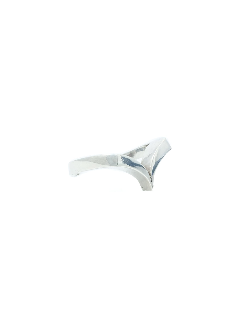 Chevron Point Silver Cuff Accessory arcadeshops.com