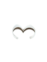 Chevron Point Silver Cuff Accessory arcadeshops.com