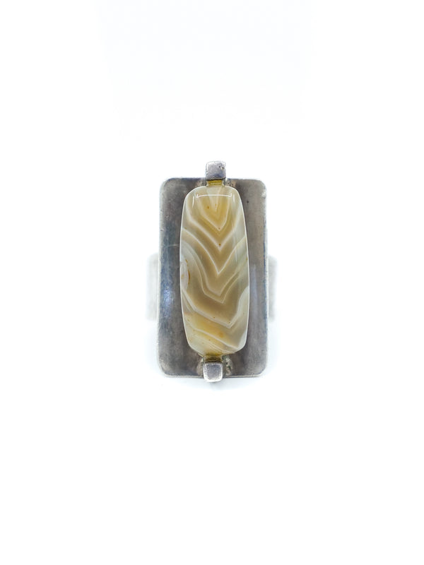 Sterling Agate Statement Ring Accessory arcadeshops.com