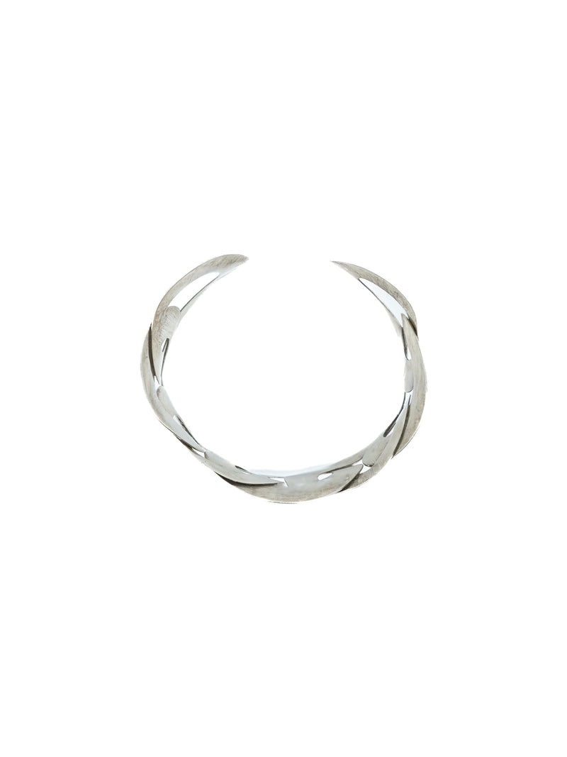 Textured Sterling Link Style Cuff Accessory arcadeshops.com