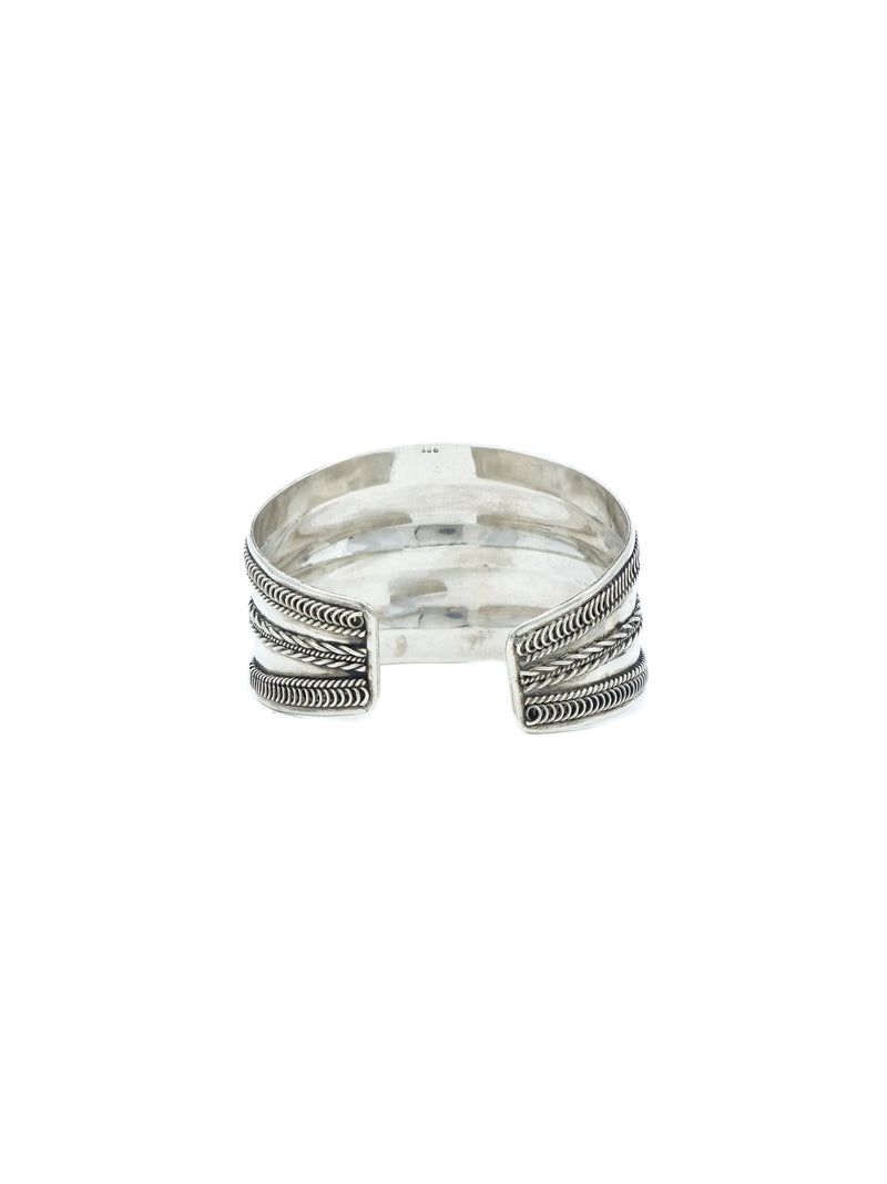 Braided Sterling Silver Cuff Accessory arcadeshops.com