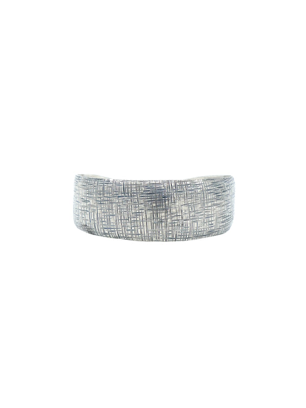 Crosshatched Sterling Cuff Accessory arcadeshops.com