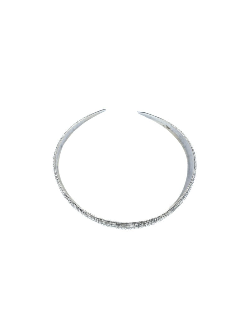 Crosshatched Sterling Cuff Accessory arcadeshops.com
