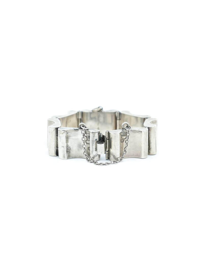 Los Castillo Modernist Sterling Link Bracelet Accessory arcadeshops.com
