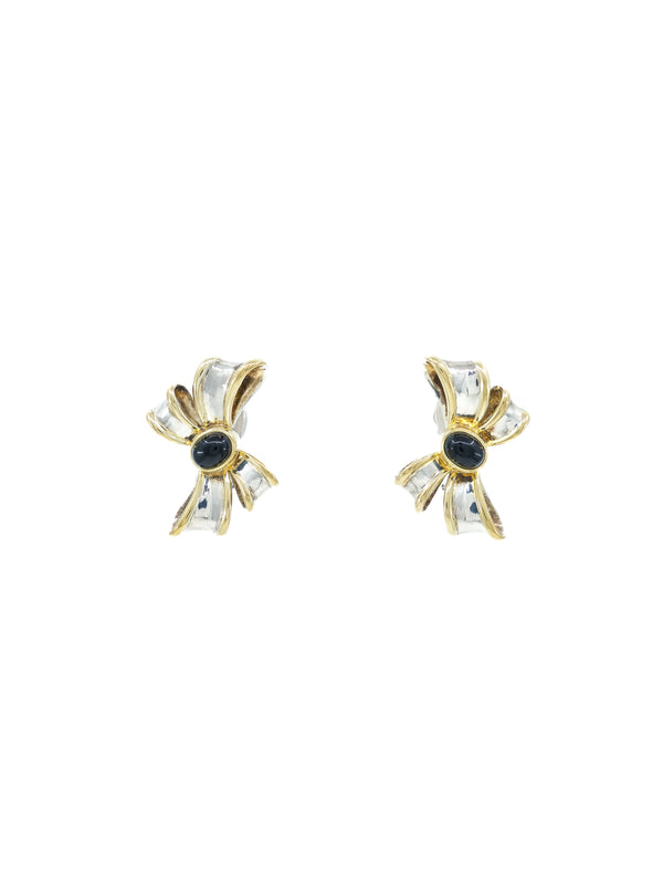 Sterling Bow Earrings Accessory arcadeshops.com