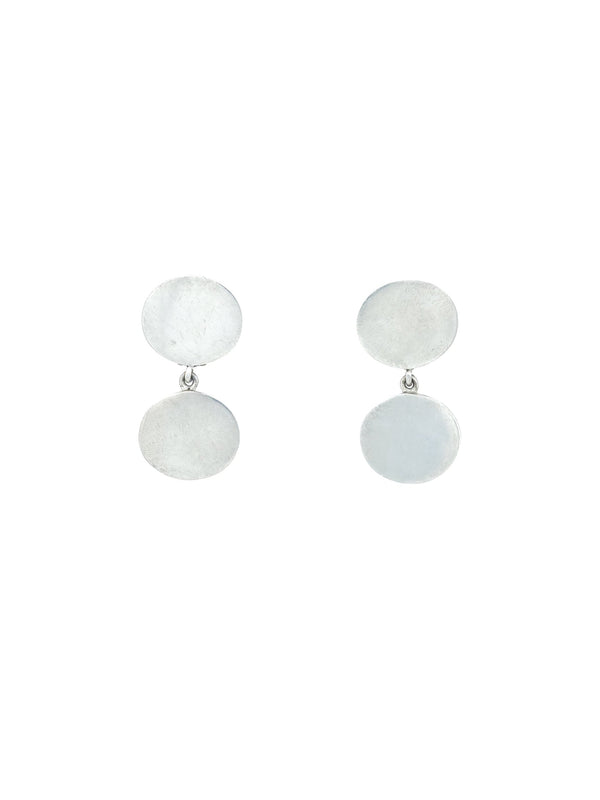 Sterling Disc Drop Earrings Accessory arcadeshops.com