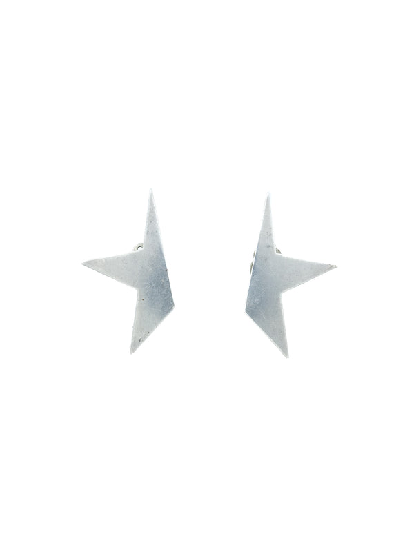 Sterling Flat Star Earrings Accessory arcadeshops.com