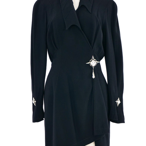 ヴィンテージThierry Muglerビスチェホルターネックトップスコルセット Thierry Mugler Chain Embellished Tank Dress