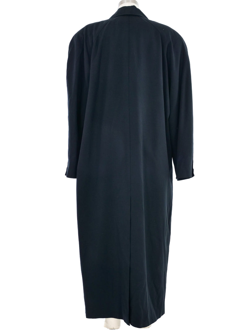 Linda Richards Black Wool Coat Outerwear arcadeshops.com